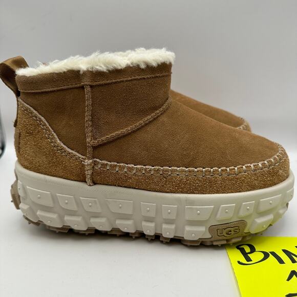 UGG VENTURE DAZE MEN'S 6 WOMEN'S 7 ULTRA MINI CHESTNUT BOOTS 1158200 - Picture 4 of 6